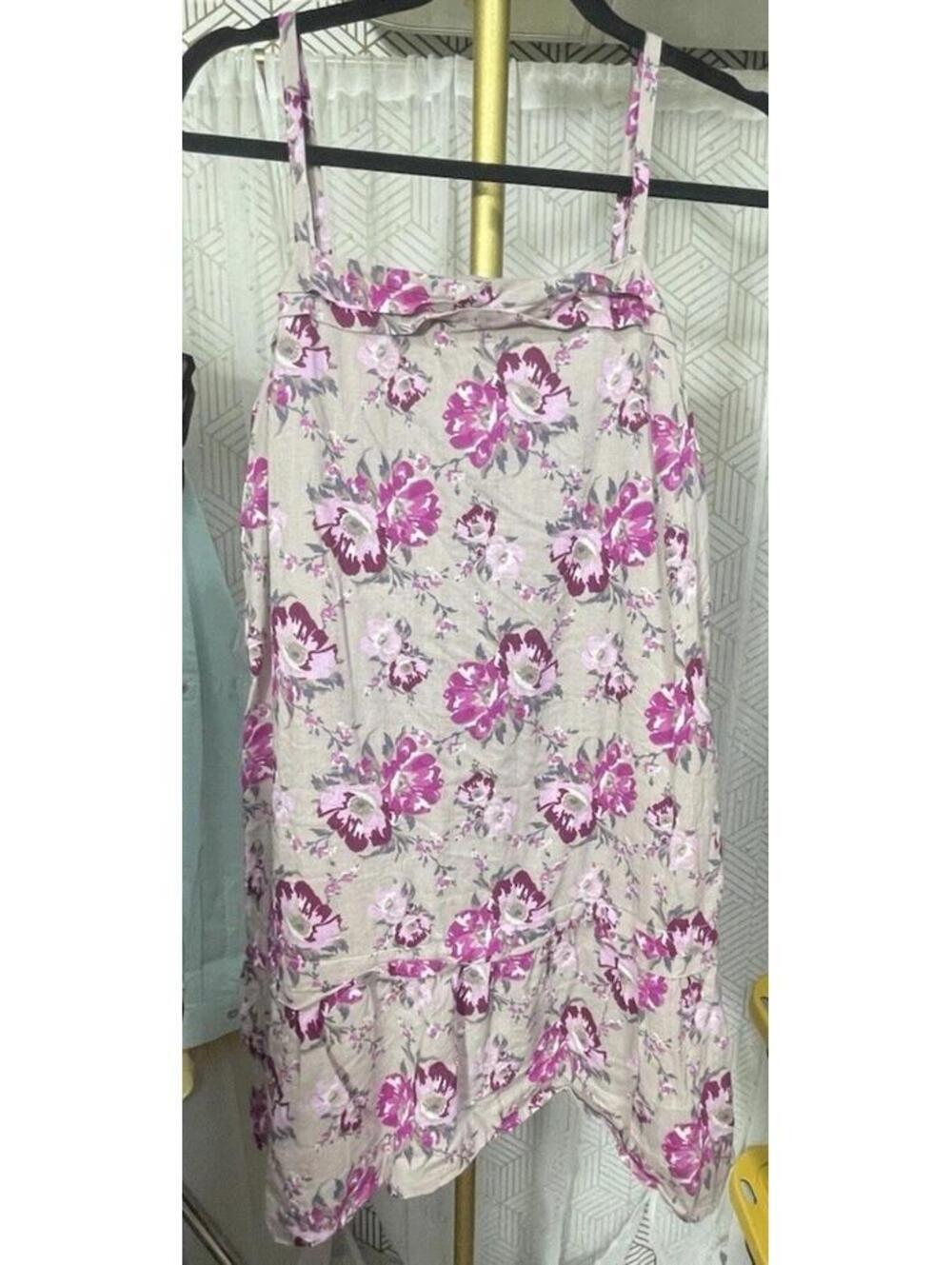 Old Navy Women’s Floral 100% Cotton Lined Dress Sz M Boho Peasant